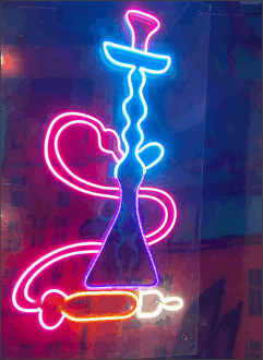 customise hookah neon sign