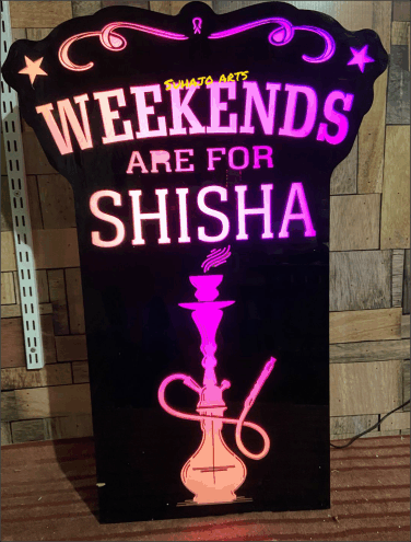 customise led hookah display