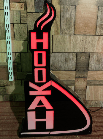 led prop for hookah counter