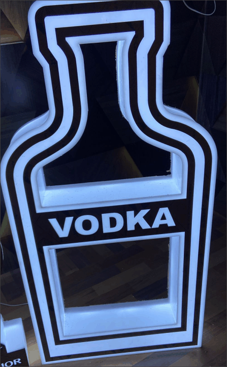 Vodka bottle stand