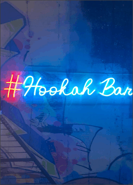 hookah neon sign