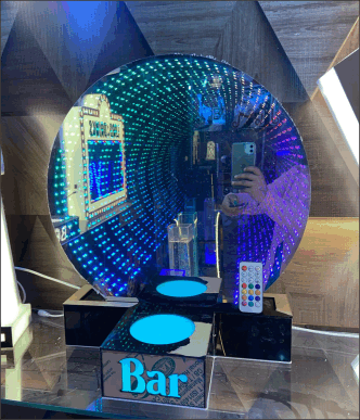 customise barware infinity sign