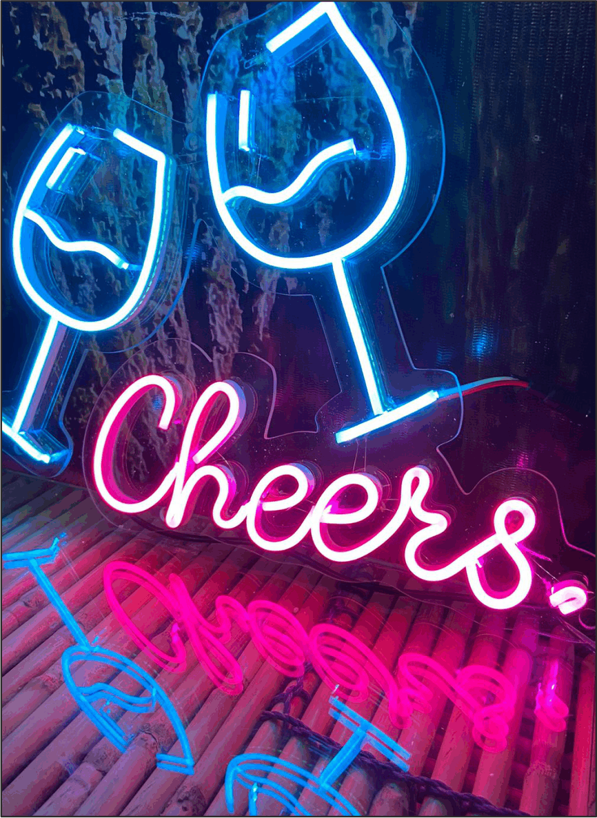 customise neon sign for barware