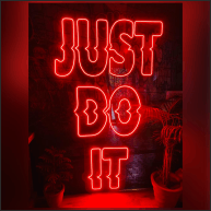 Just do it neon sign