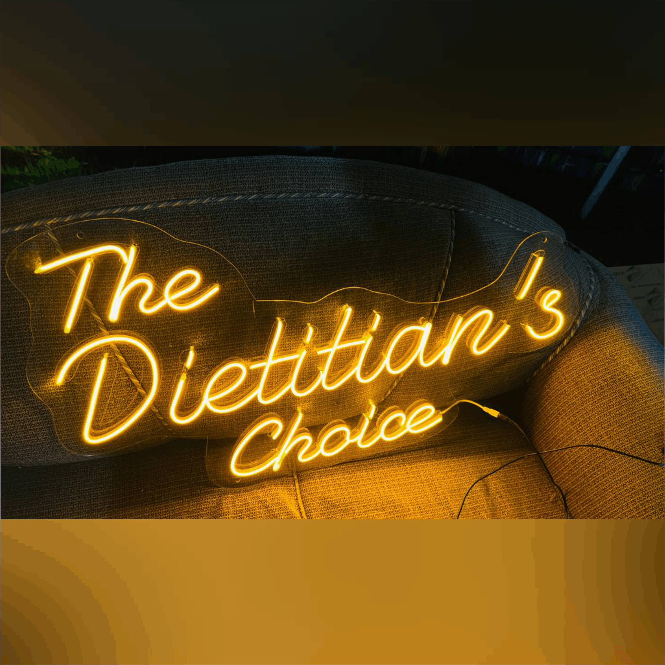 The Dietitian's Choice Neon Sign Font