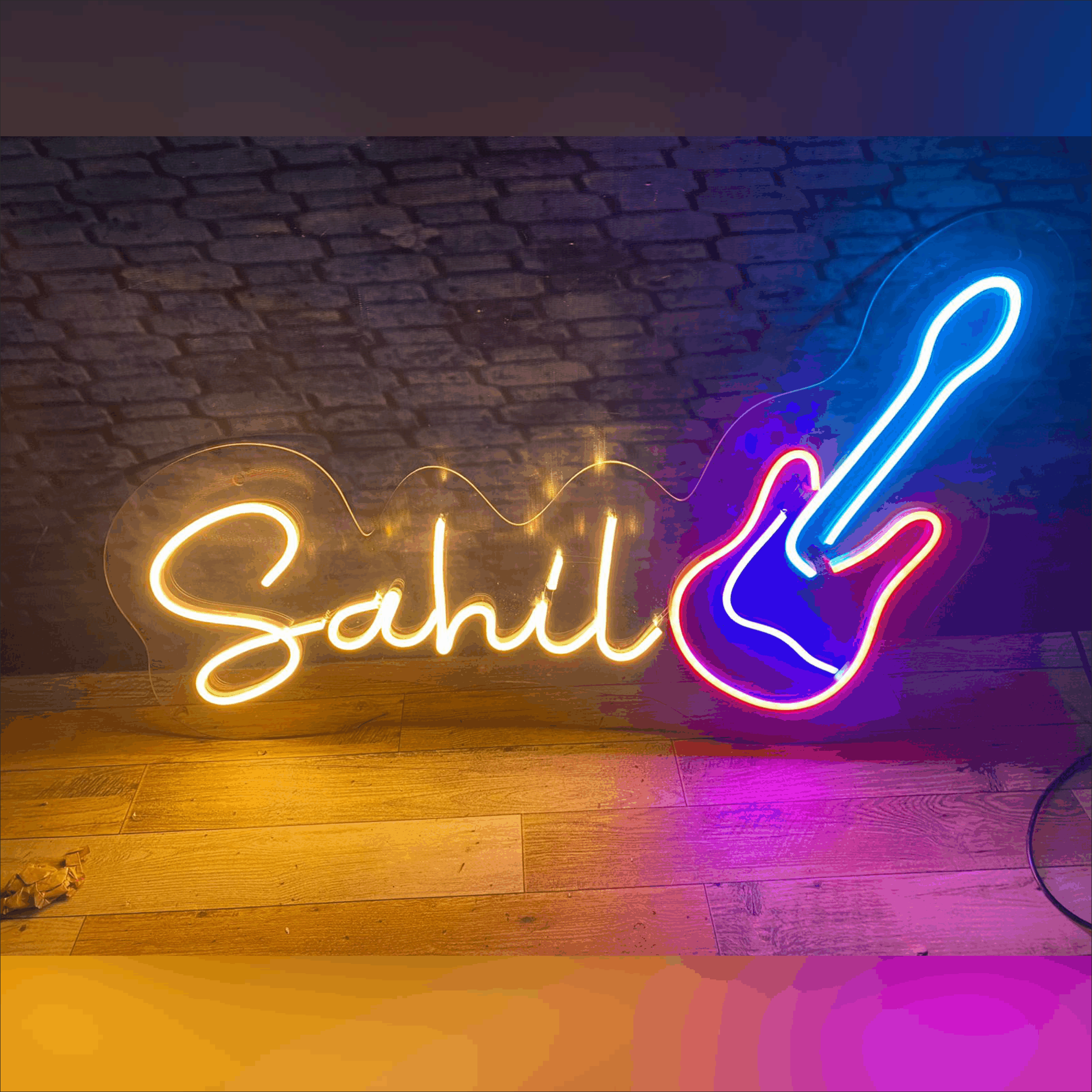 Sahil name neon sign