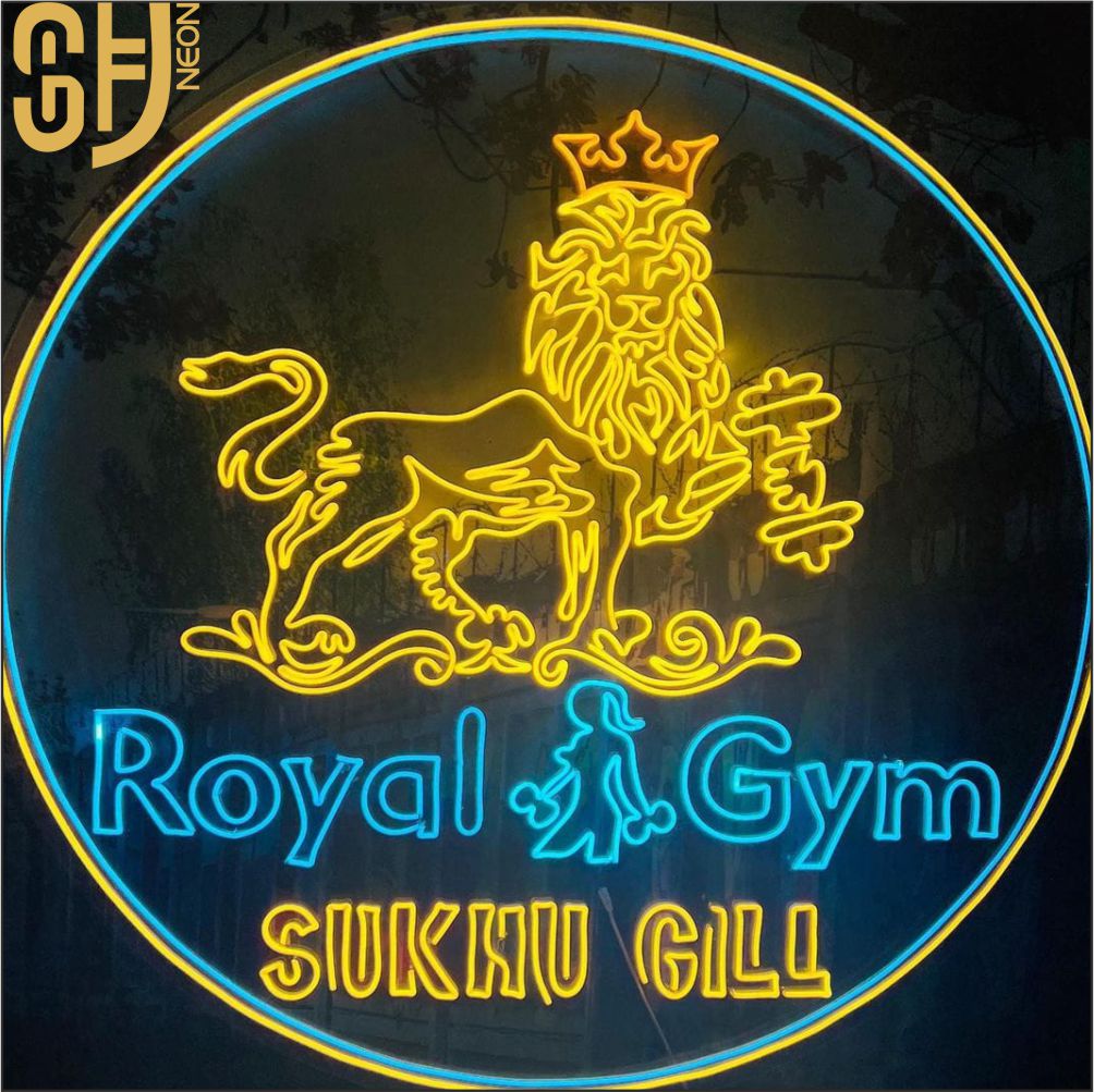 royal gym neon sign