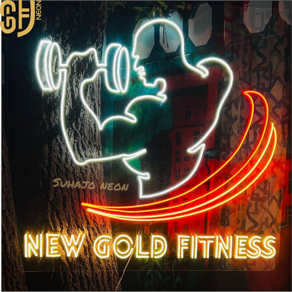customise gym fitness neon sign